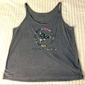 ”Life Is Beautiful” Charcoal Grey Tank Top
